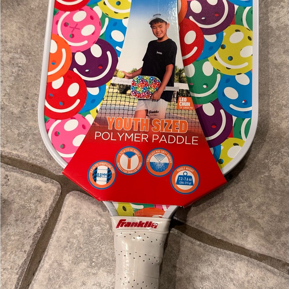 Franklin New Youth Polymer Paddle - Multicolor Smiley Design